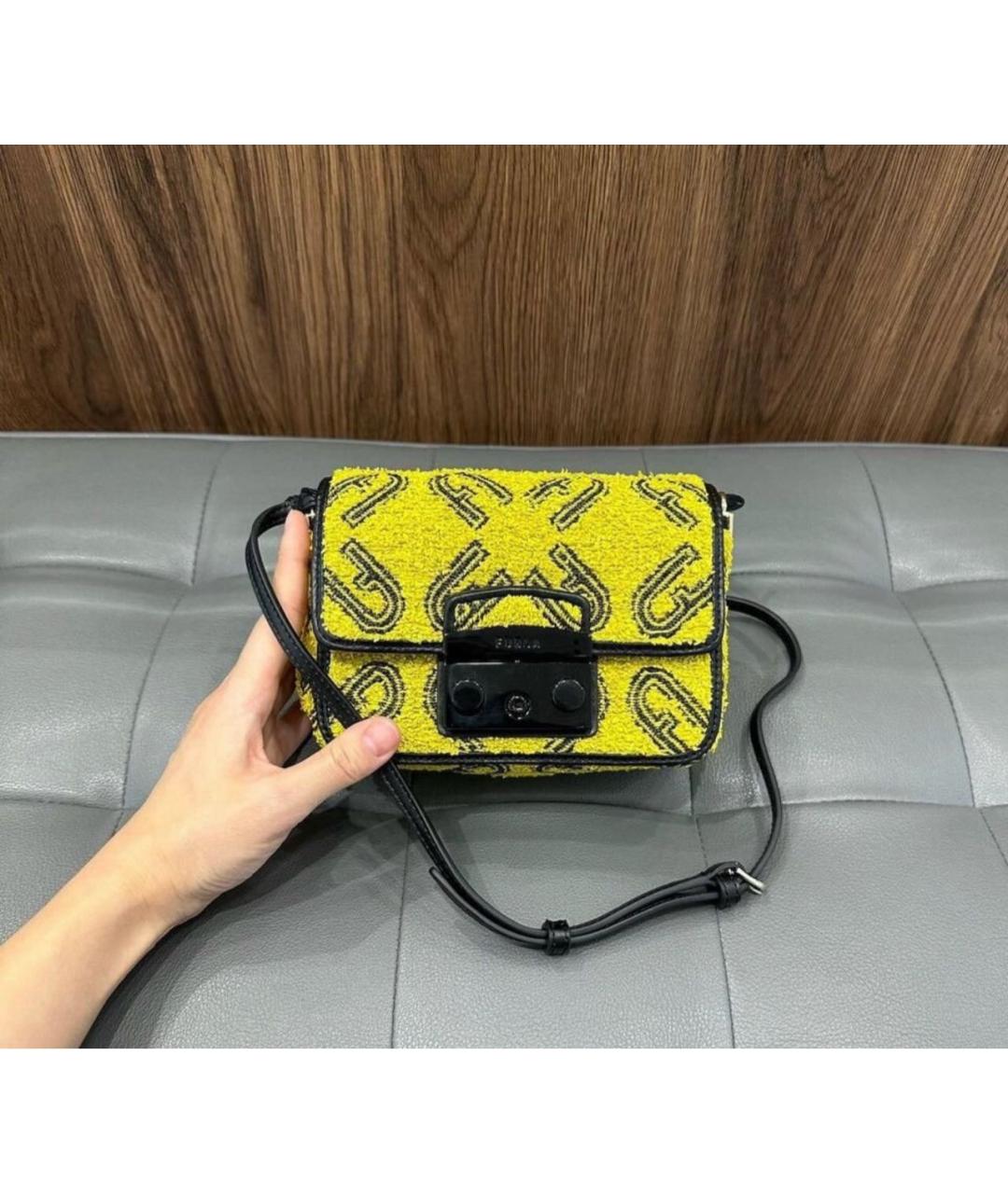FURLA Желтая сумка через плечо, фото 2