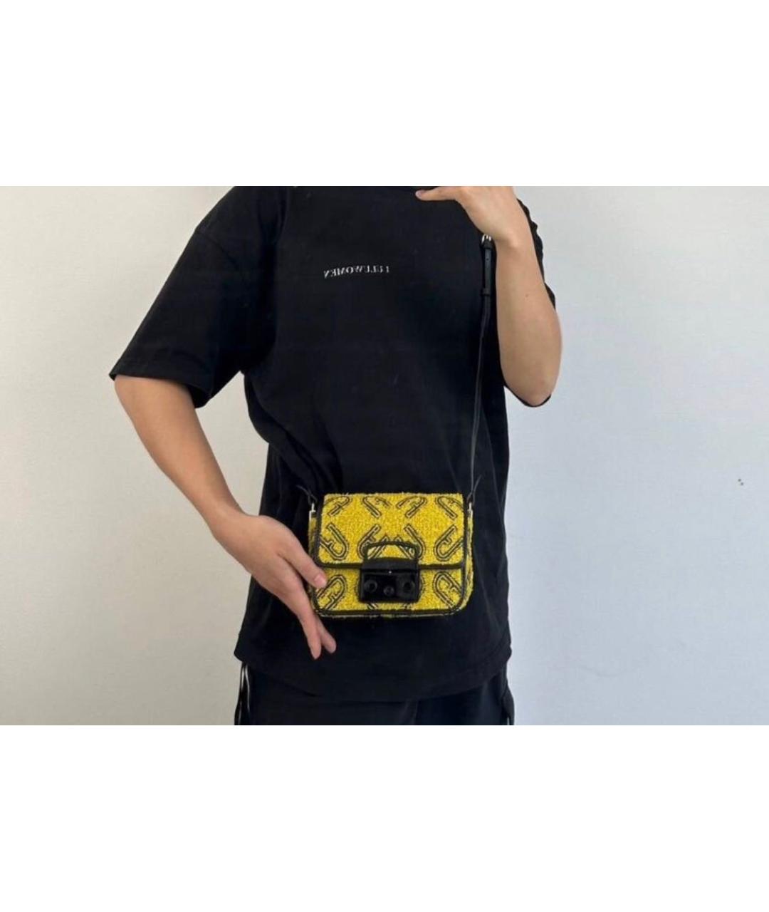 FURLA Желтая сумка через плечо, фото 8