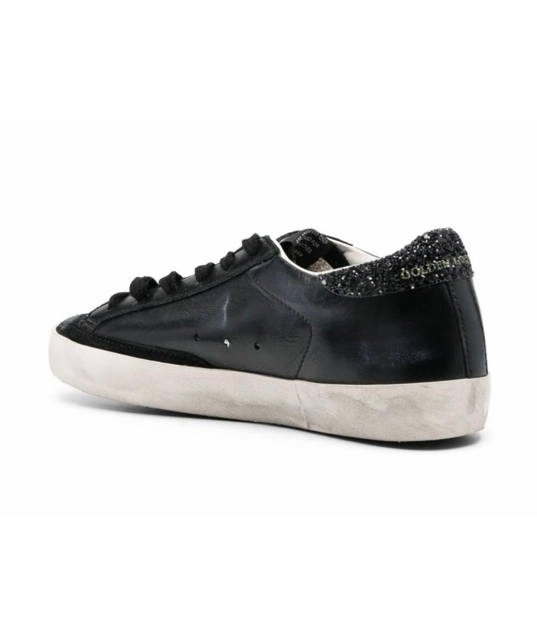 GOLDEN GOOSE DELUXE BRAND Черные кожаные кеды, фото 5