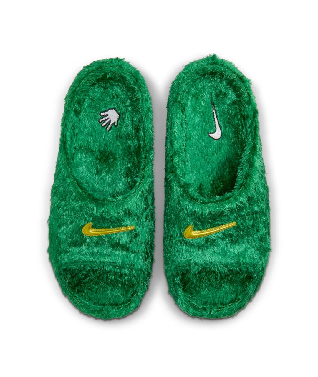 NIKE Зеленые шлепанцы, фото 3