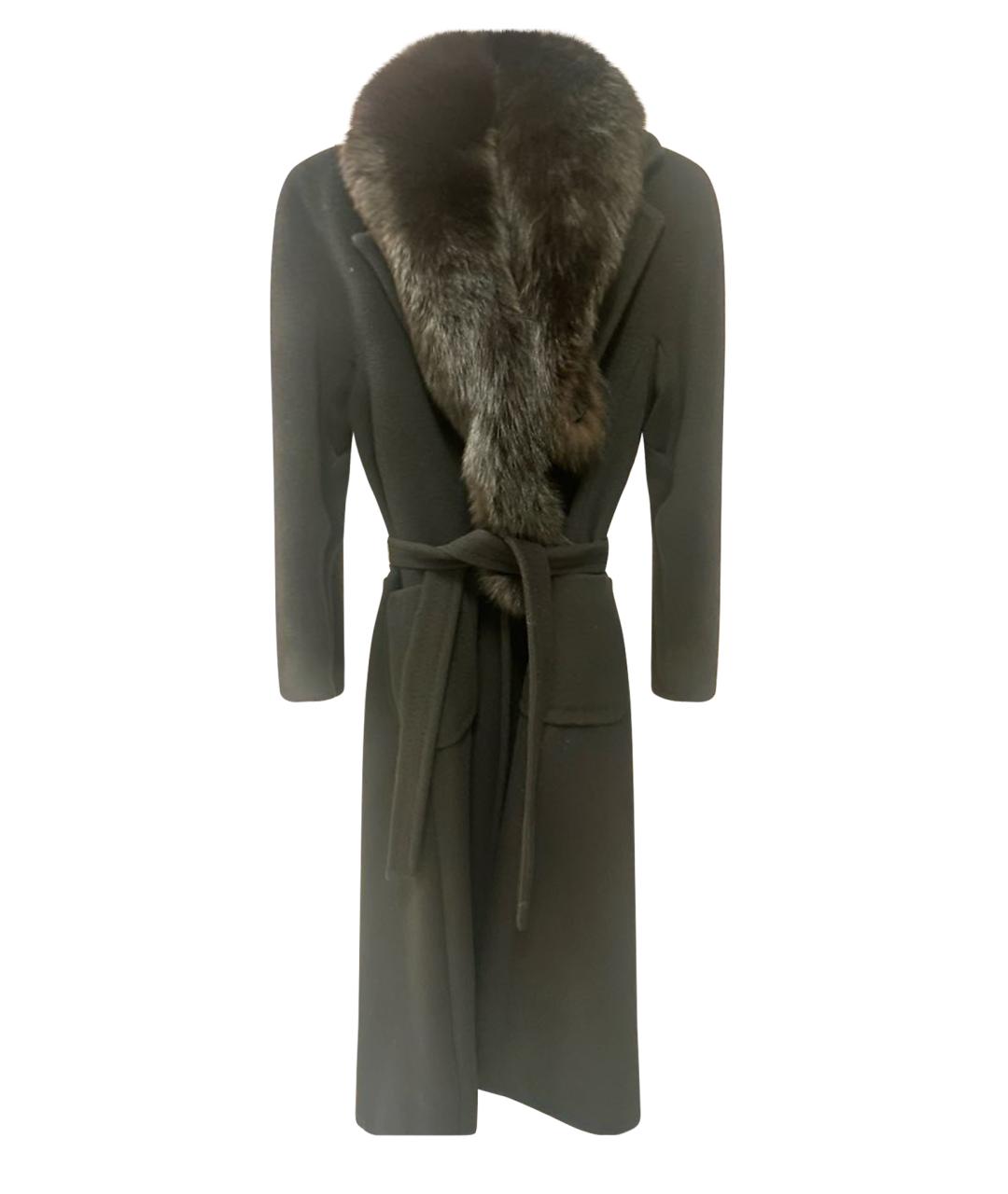 MAX MARA Черное шерстяное пальто, фото 1