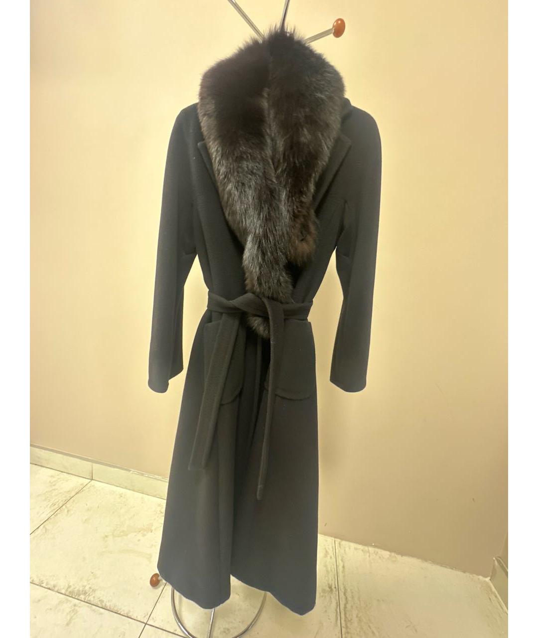 MAX MARA Черное шерстяное пальто, фото 8