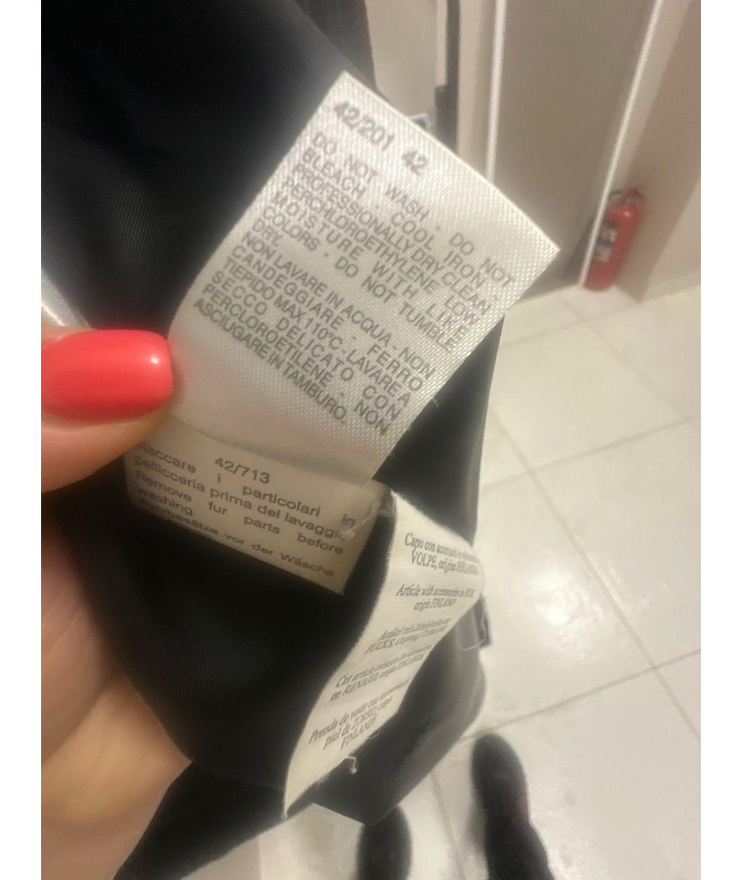 MAX MARA Черное шерстяное пальто, фото 6