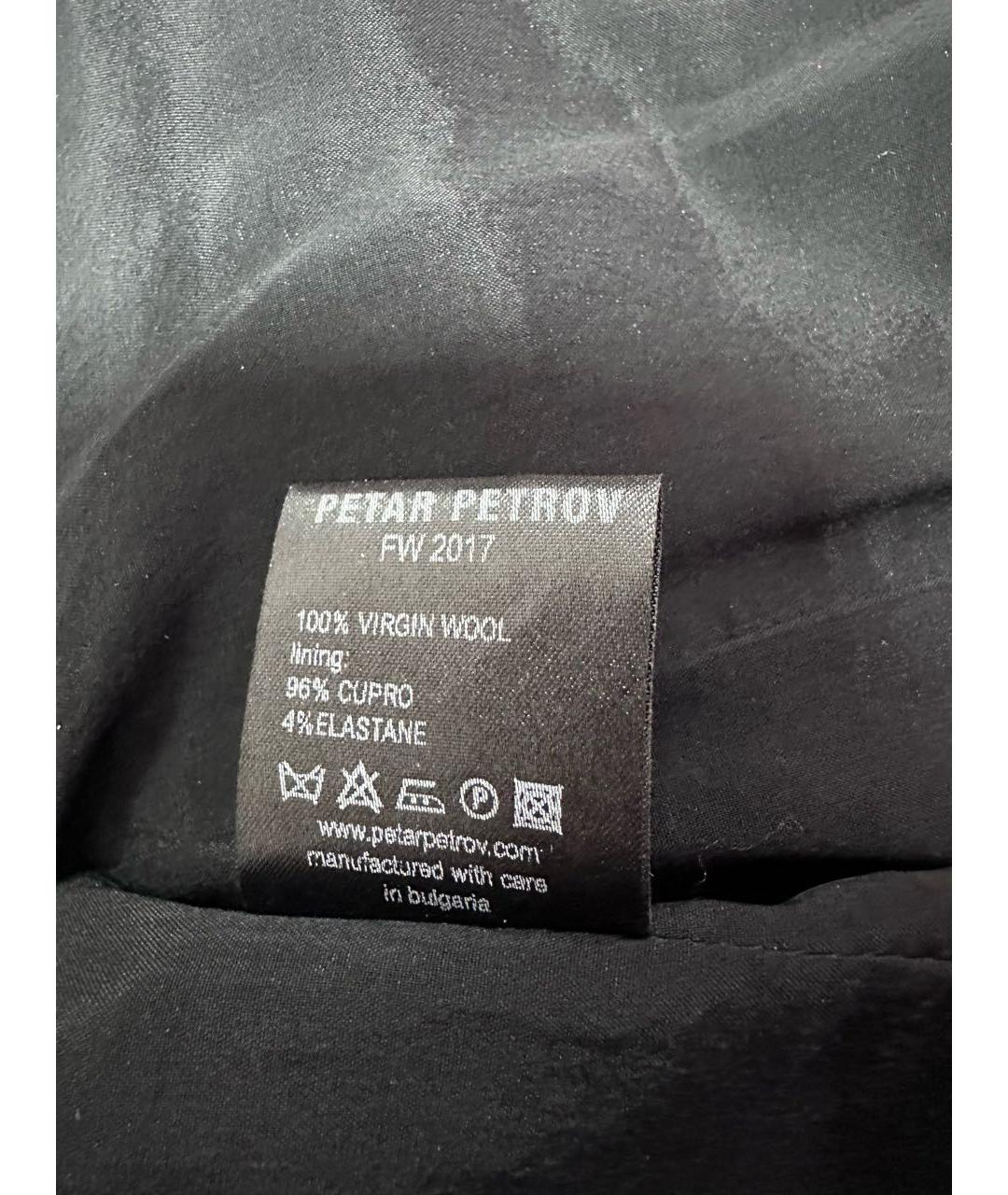 PETAR PETROV Черный шерстяной жакет/пиджак, фото 7