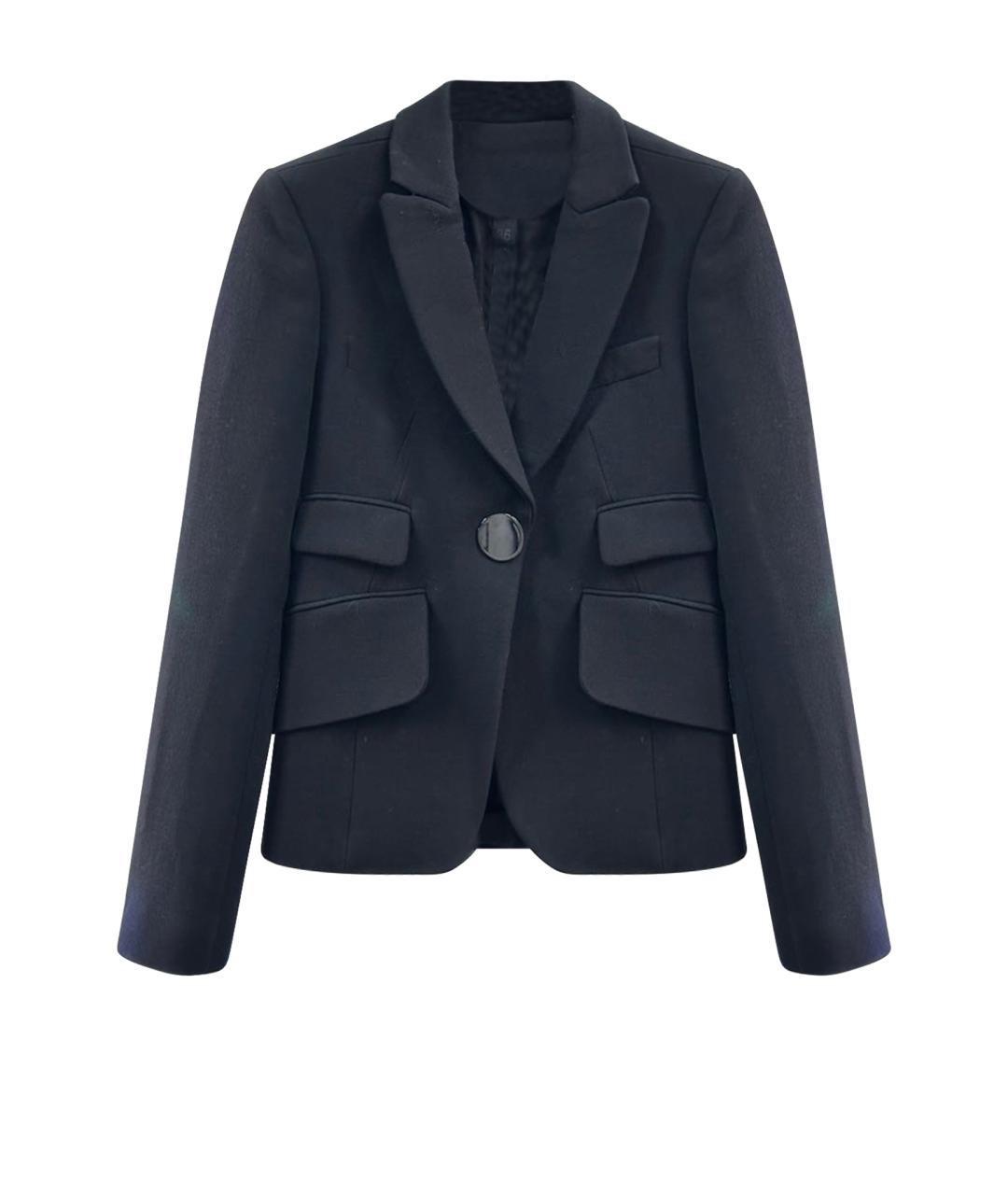 PETAR PETROV Черный шерстяной жакет/пиджак, фото 1