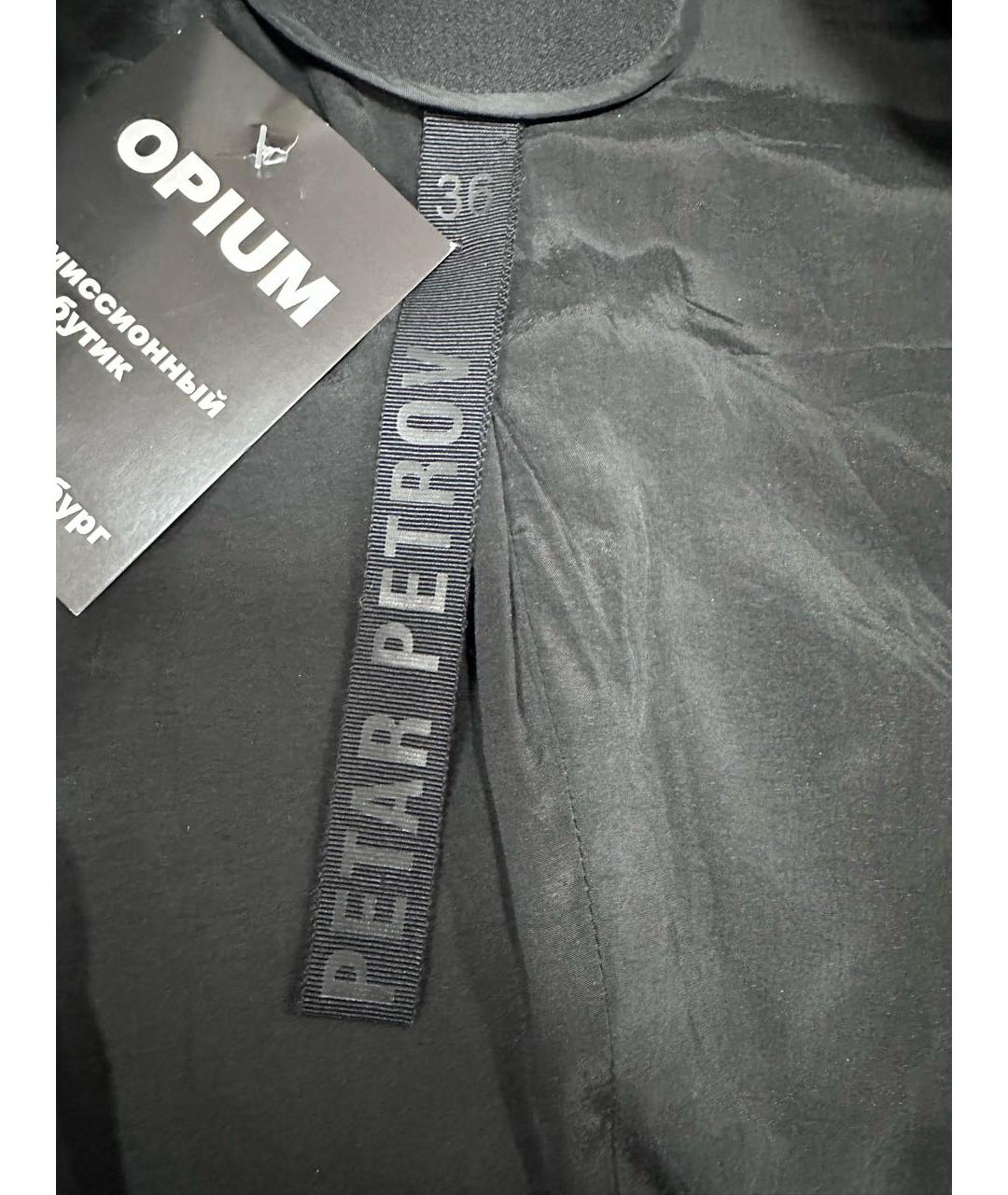 PETAR PETROV Черный шерстяной жакет/пиджак, фото 5