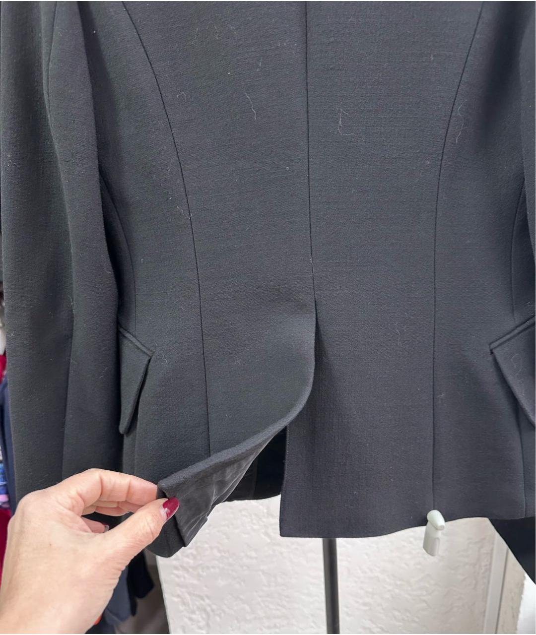 PETAR PETROV Черный шерстяной жакет/пиджак, фото 4