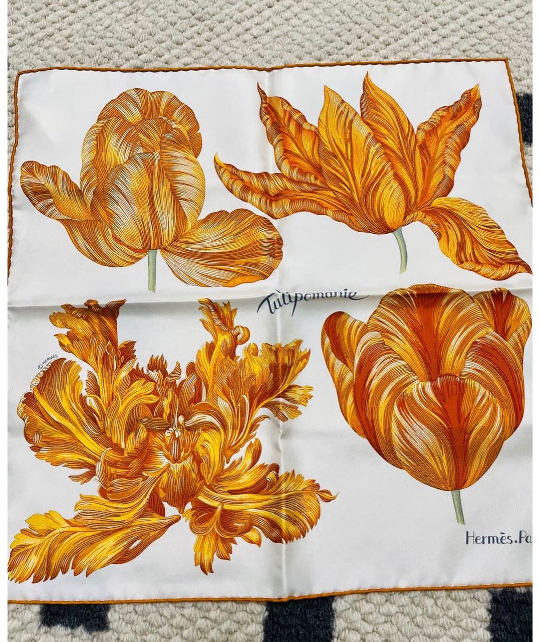 HERMES Мульти шелковый платок, фото 4