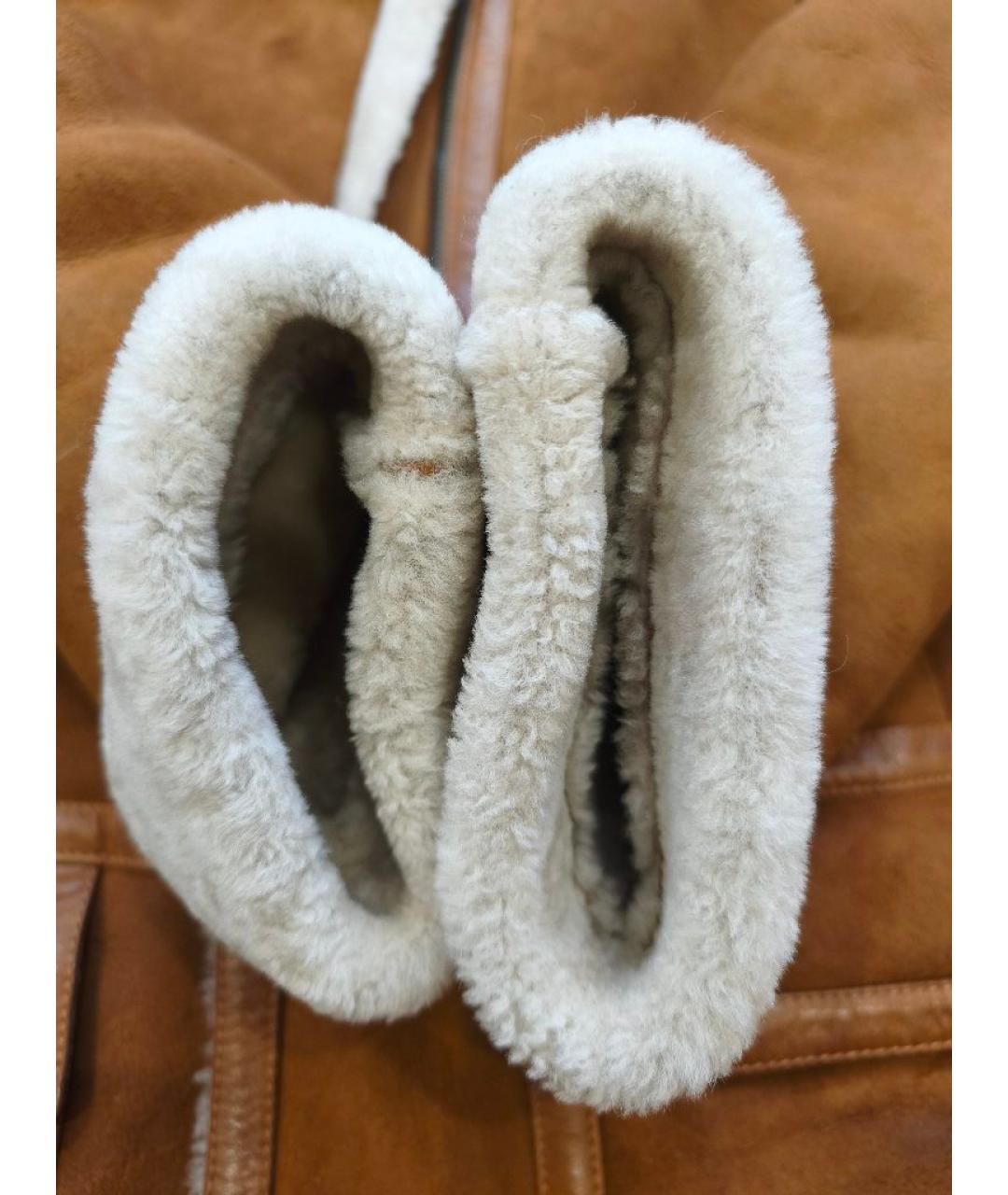 ICEBERG Коричневая кожаная дубленка, фото 8