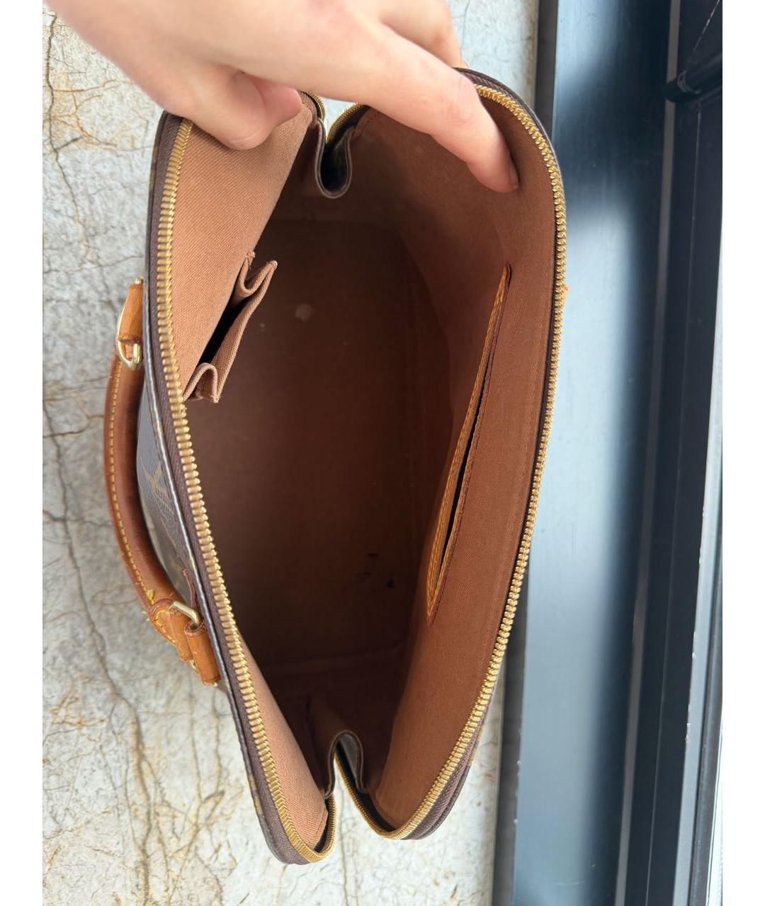 LOUIS VUITTON Коричневая сумка тоут, фото 4