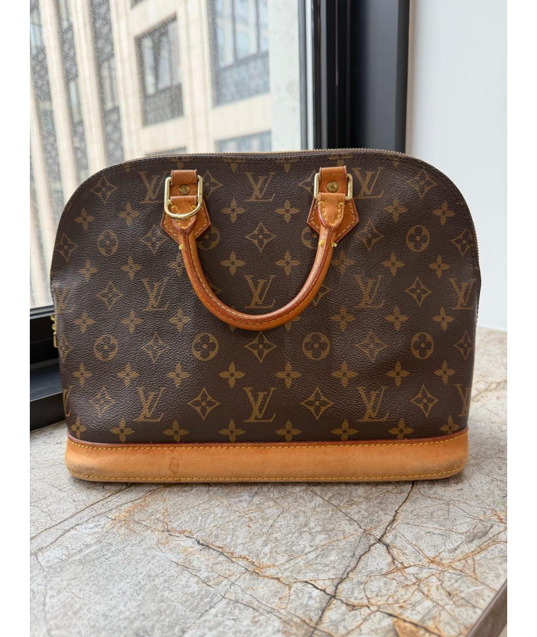 LOUIS VUITTON Коричневая сумка тоут, фото 9