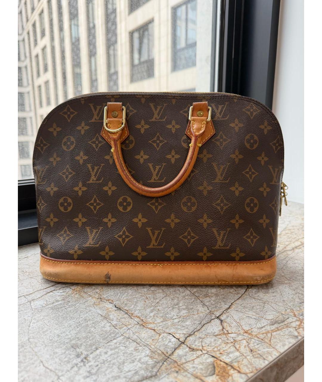 LOUIS VUITTON Коричневая сумка тоут, фото 3