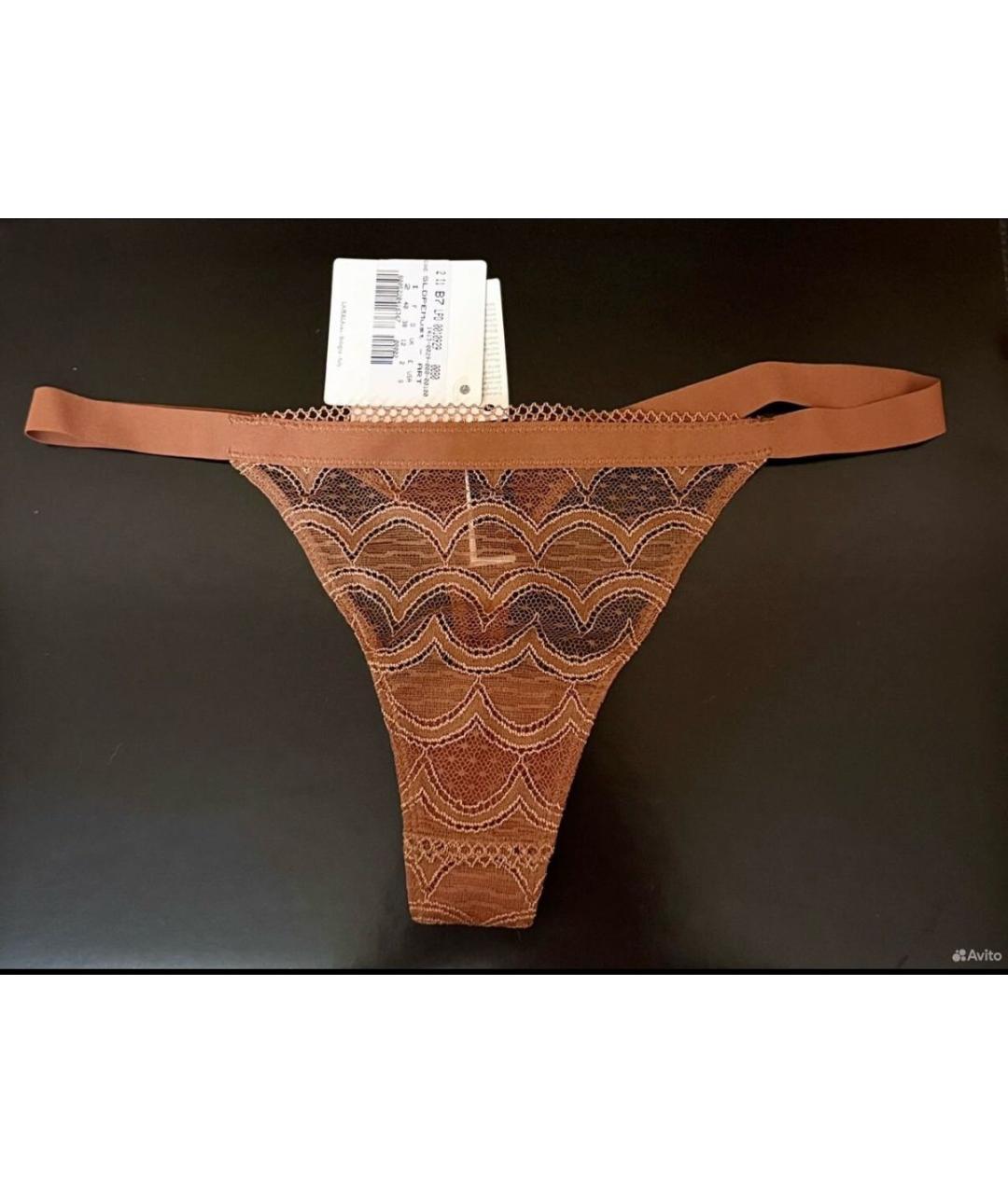 LA PERLA Коричневые трусы, фото 5