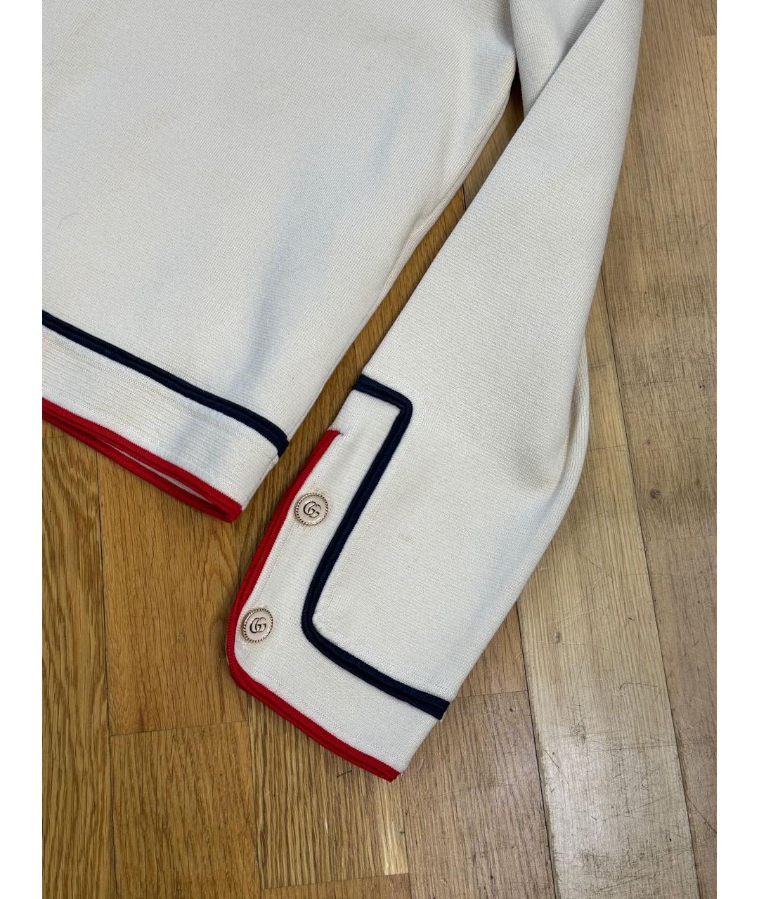 GUCCI Бежевый хлопковый кардиган, фото 6