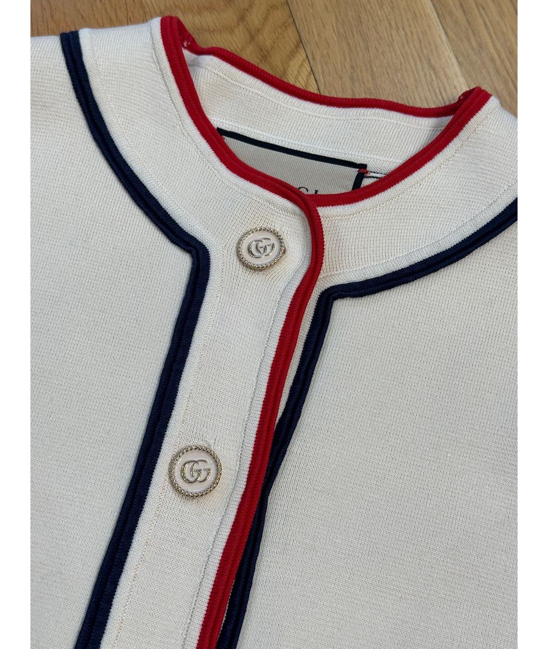 GUCCI Бежевый хлопковый кардиган, фото 3