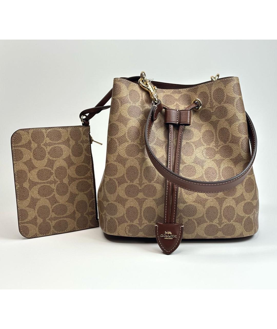 COACH Бежевая сумка через плечо, фото 8
