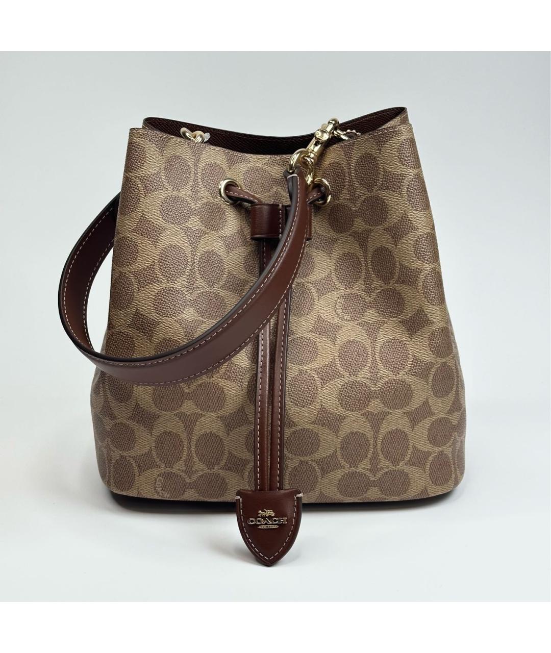 COACH Бежевая сумка через плечо, фото 6