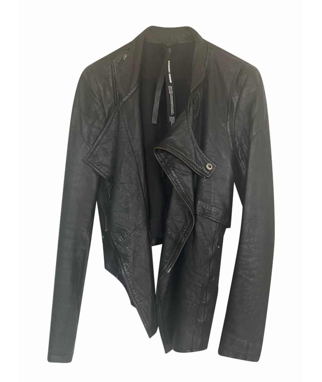 BARBARA BUI Черная кожаная куртка, фото 1