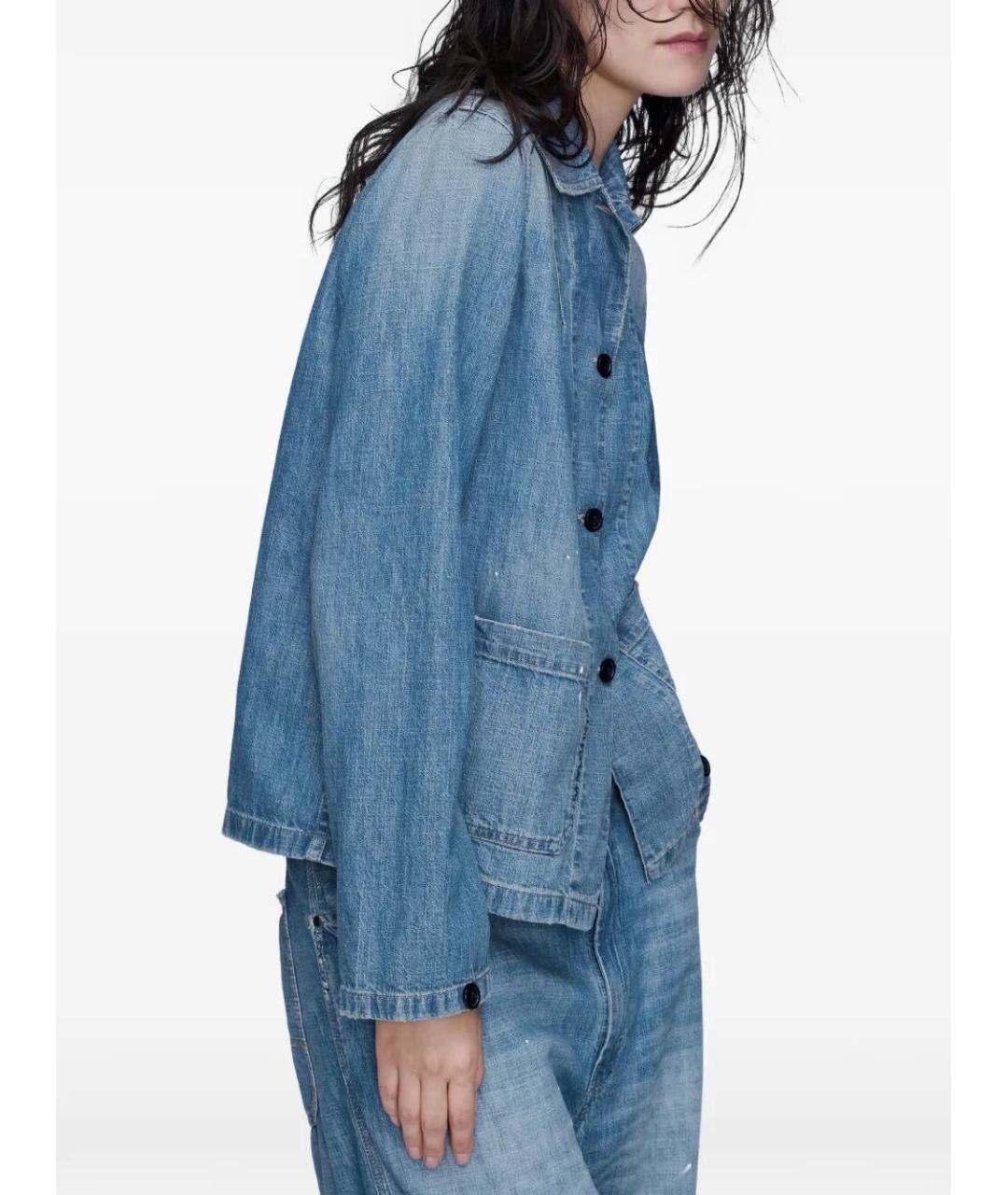 MAISON MARGIELA Синяя хлопковая рубашка, фото 4