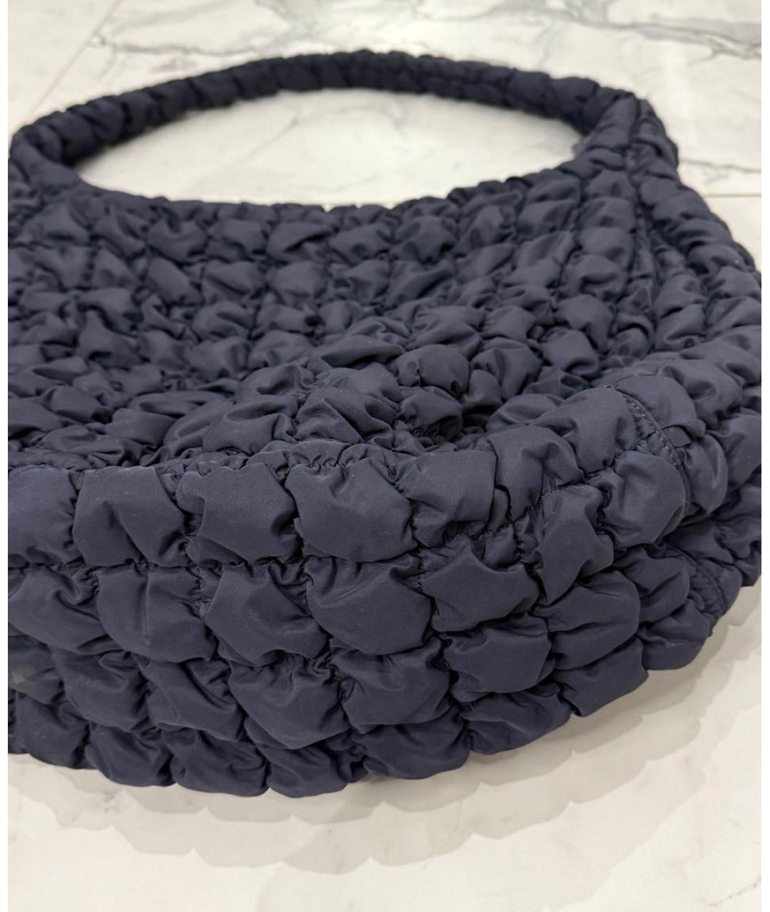 COS Темно-синяя сумка тоут, фото 3