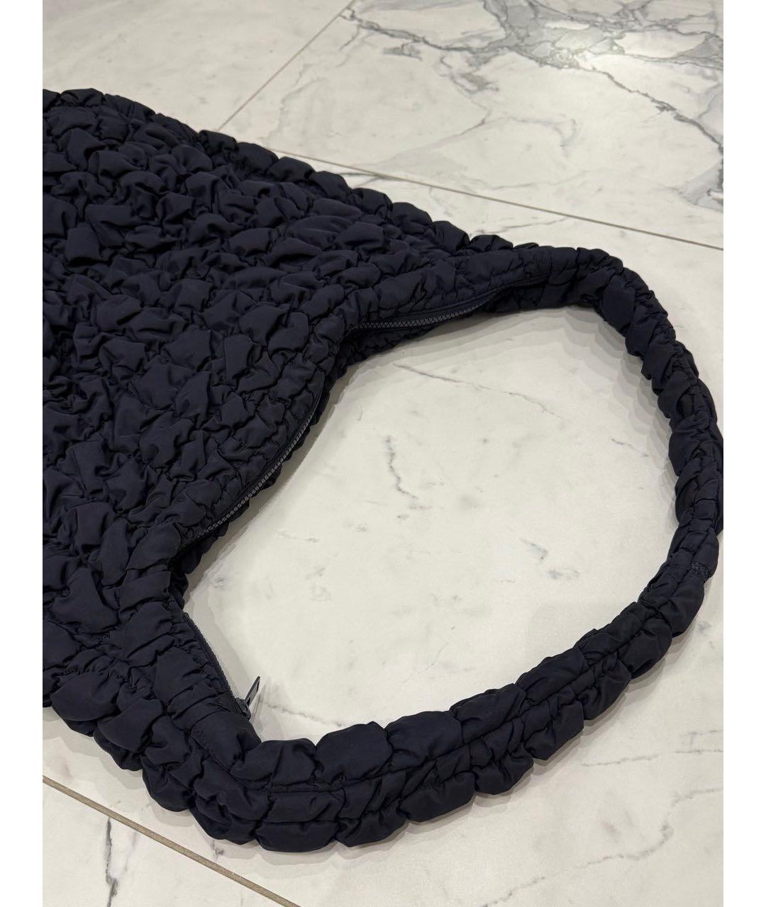 COS Темно-синяя сумка тоут, фото 4