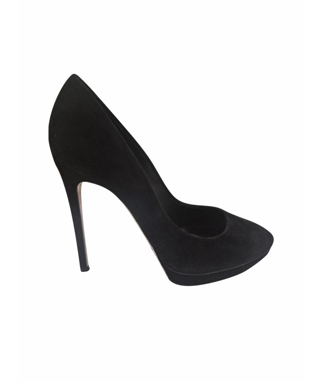 CASADEI Черные замшевые туфли, фото 1