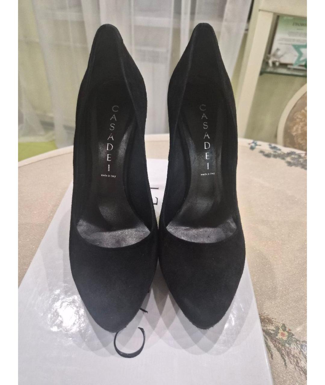 CASADEI Черные замшевые туфли, фото 2