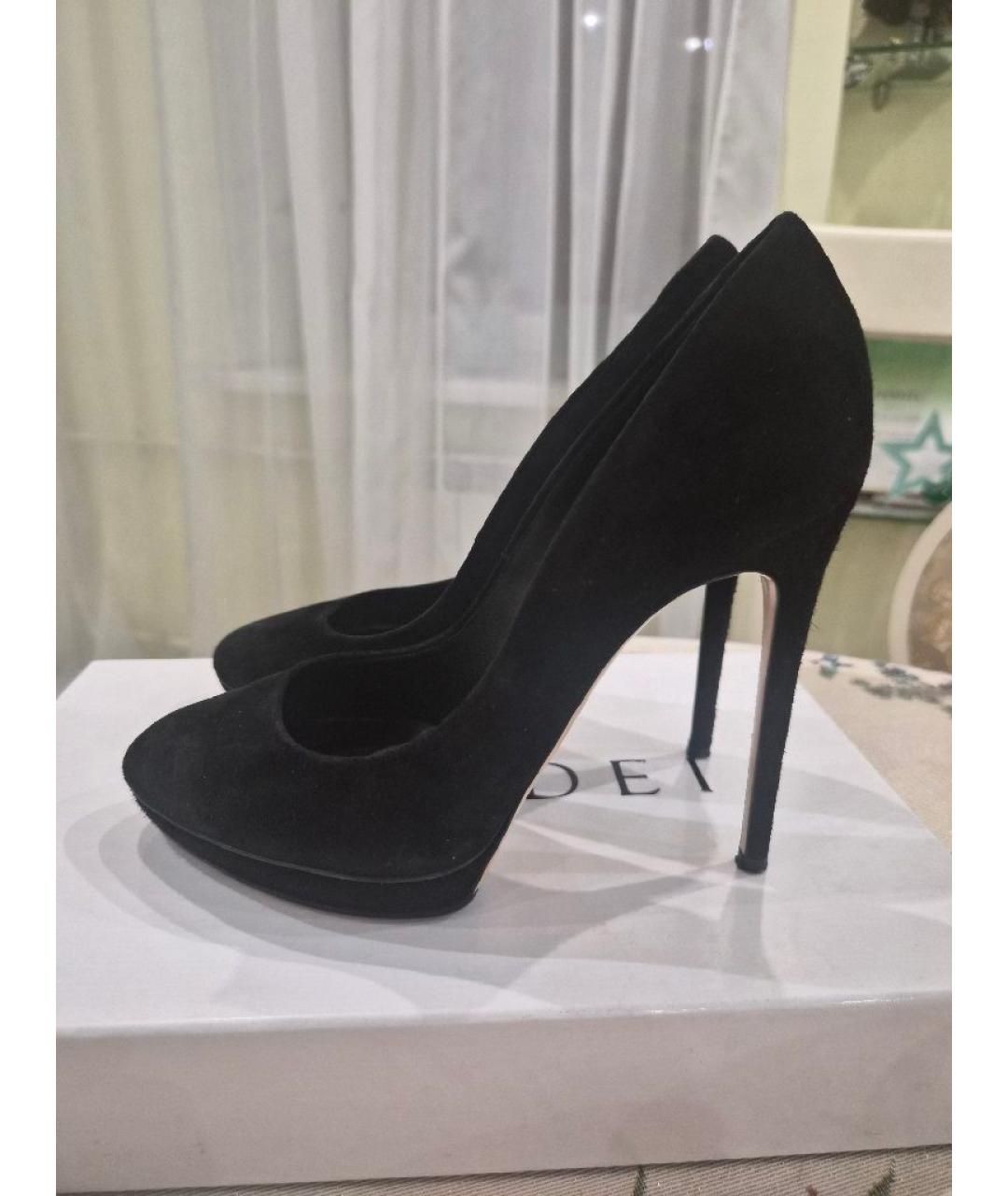 CASADEI Черные замшевые туфли, фото 8