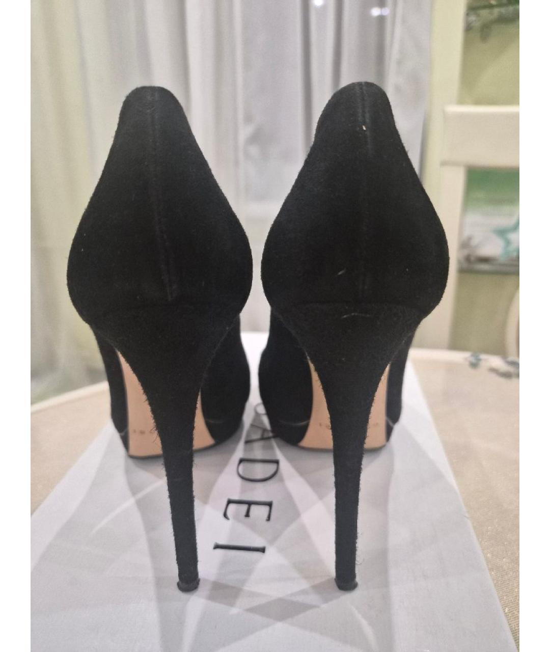 CASADEI Черные замшевые туфли, фото 4