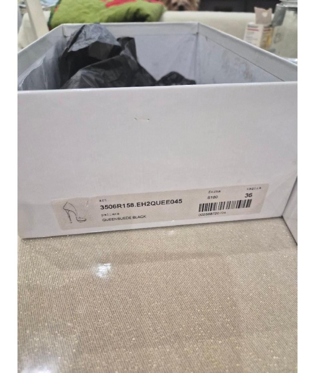 CASADEI Черные замшевые туфли, фото 5