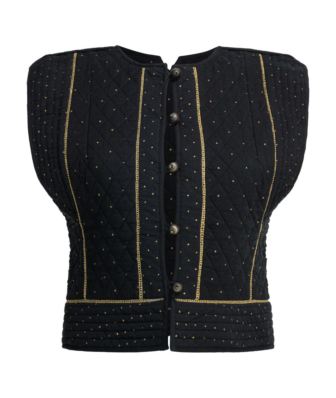 ISABEL MARANT Черный хлопковый жилет, фото 1