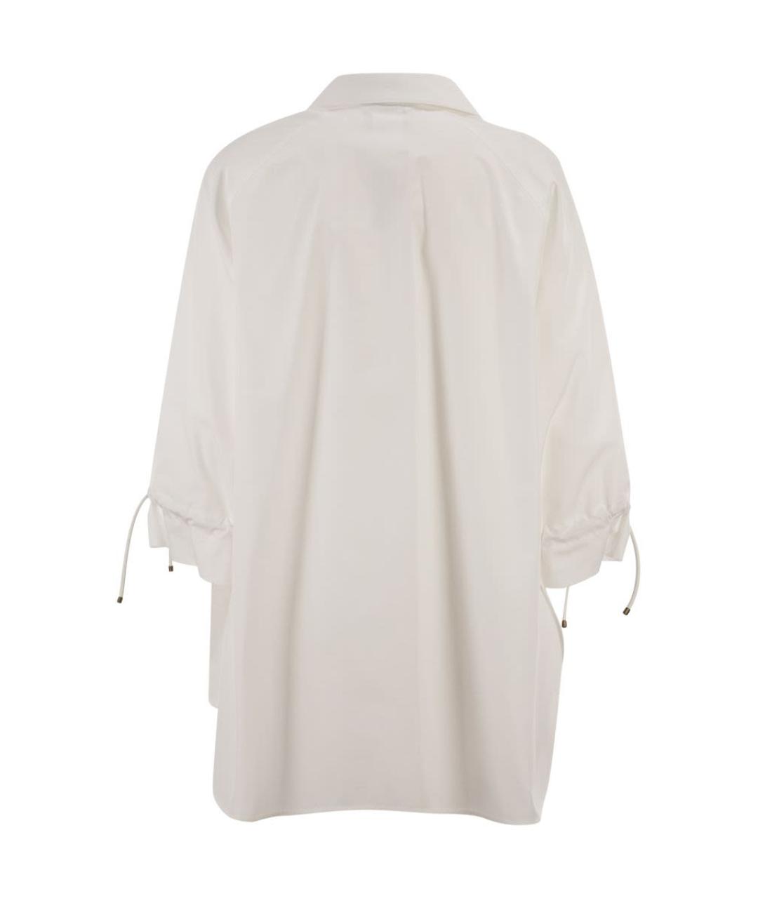 MAX MARA Белая хлопковая рубашка, фото 2