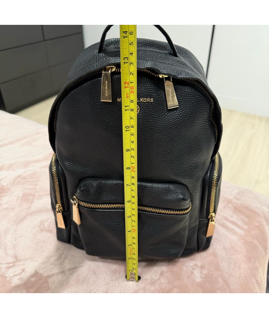 MICHAEL KORS Черный кожаный рюкзак, фото 7