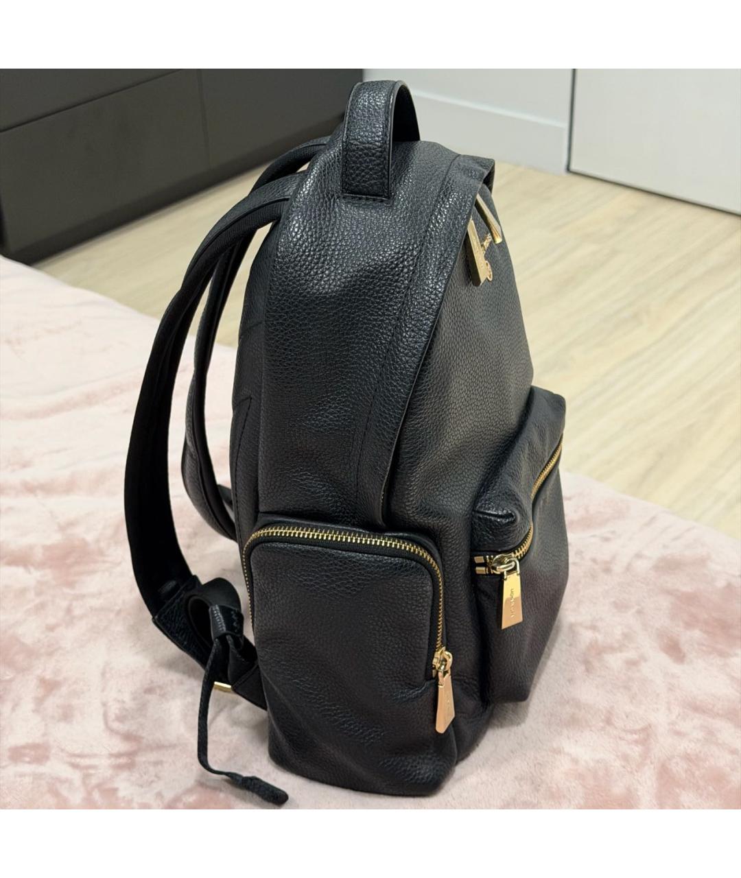 MICHAEL KORS Черный кожаный рюкзак, фото 2