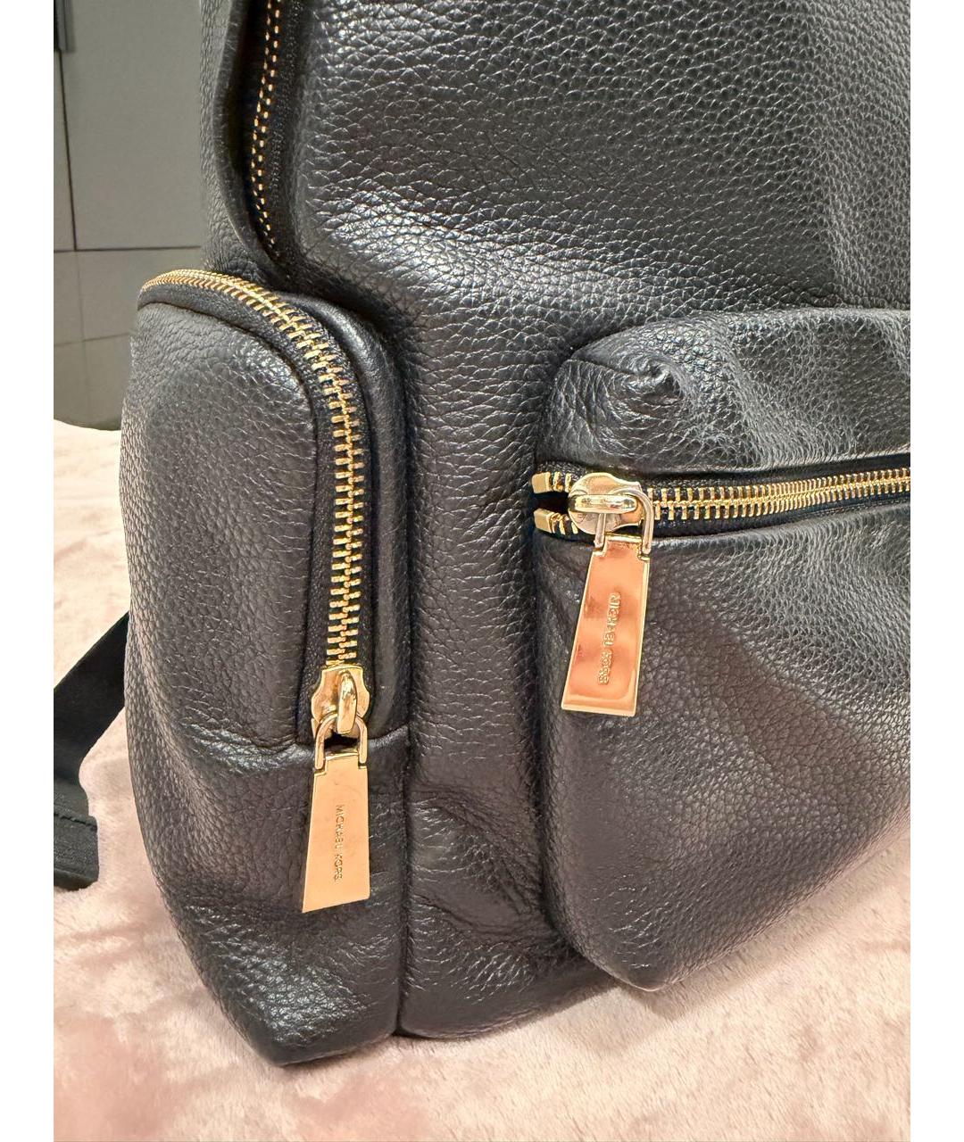 MICHAEL KORS Черный кожаный рюкзак, фото 5