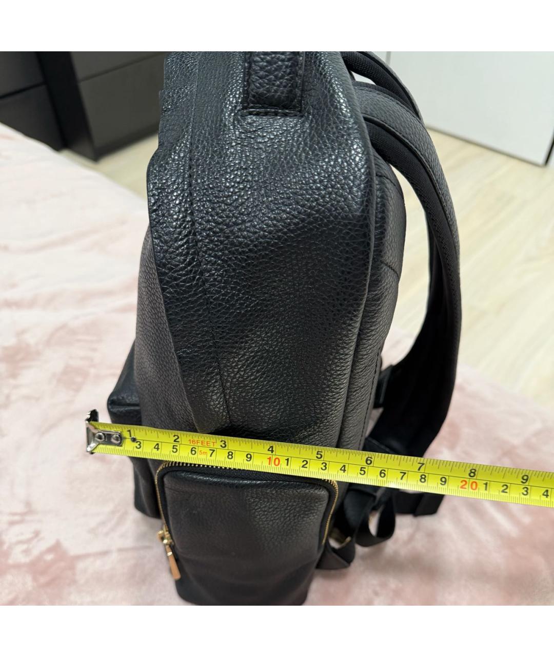 MICHAEL KORS Черный кожаный рюкзак, фото 6