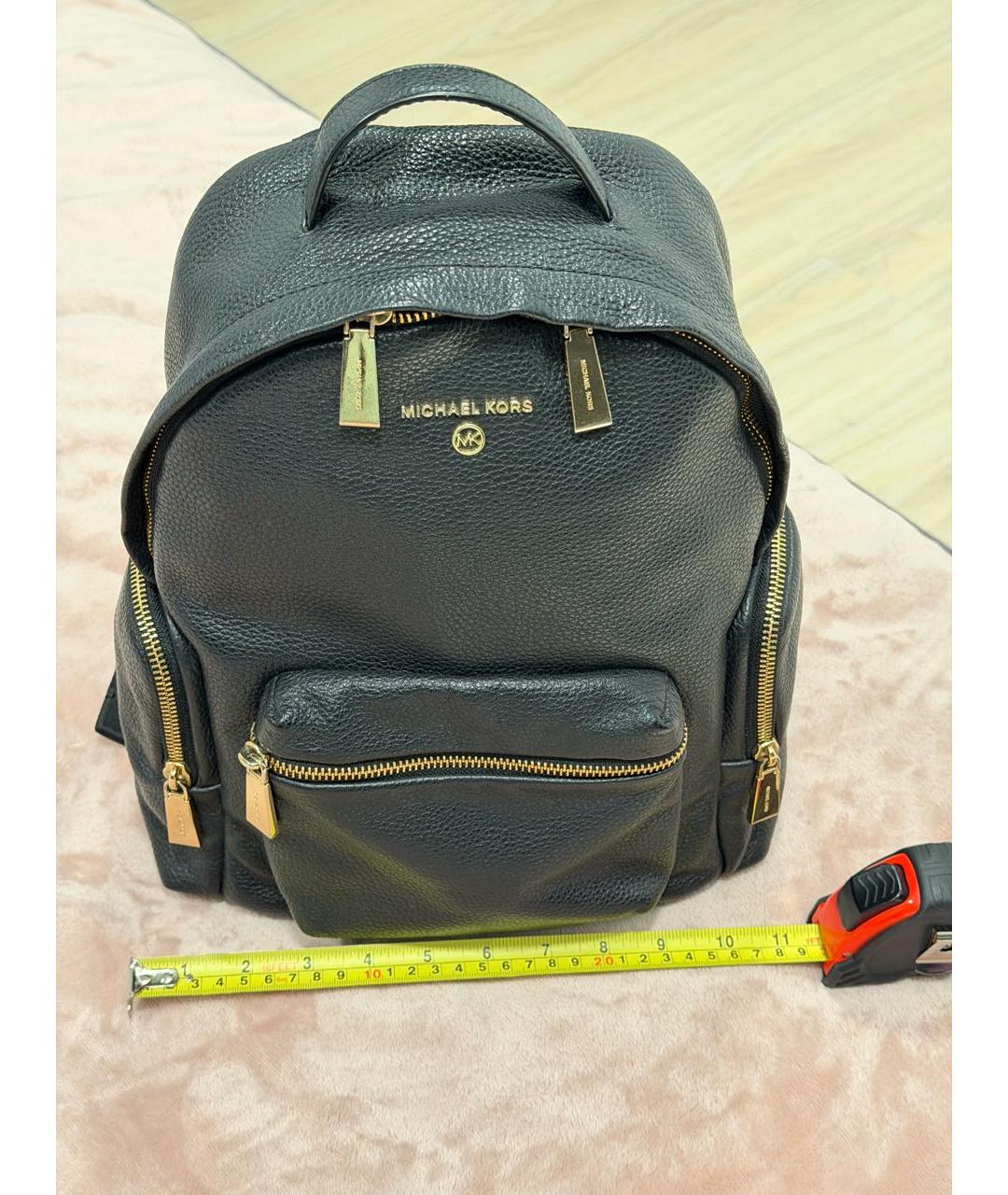 MICHAEL KORS Черный кожаный рюкзак, фото 8