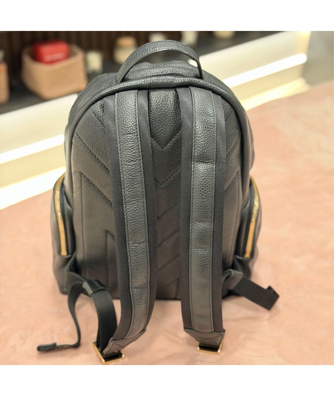 MICHAEL KORS Черный кожаный рюкзак, фото 3