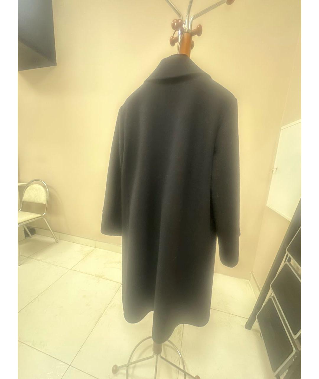 LOUIS VUITTON Черное шерстяное пальто, фото 2