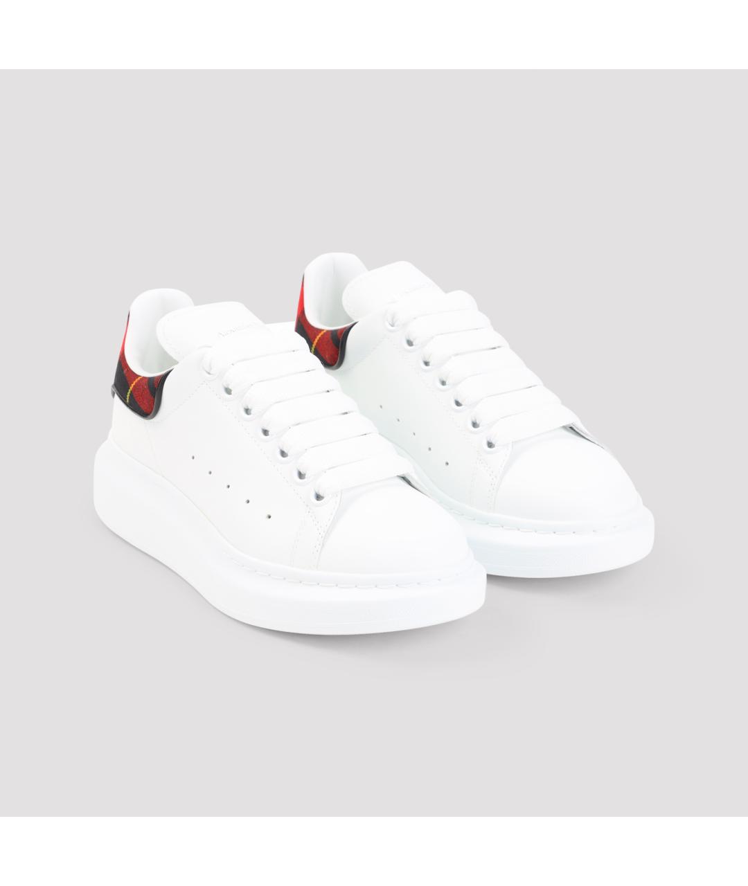 ALEXANDER MCQUEEN Белые кожаные кроссовки, фото 3