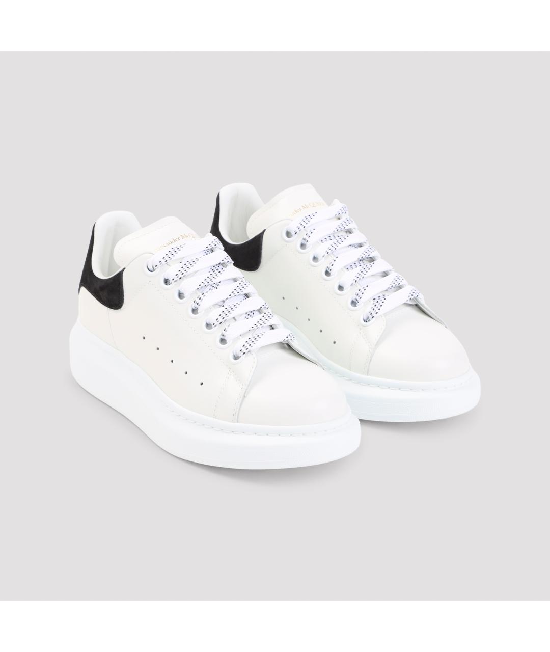 ALEXANDER MCQUEEN Белые кожаные кеды, фото 3