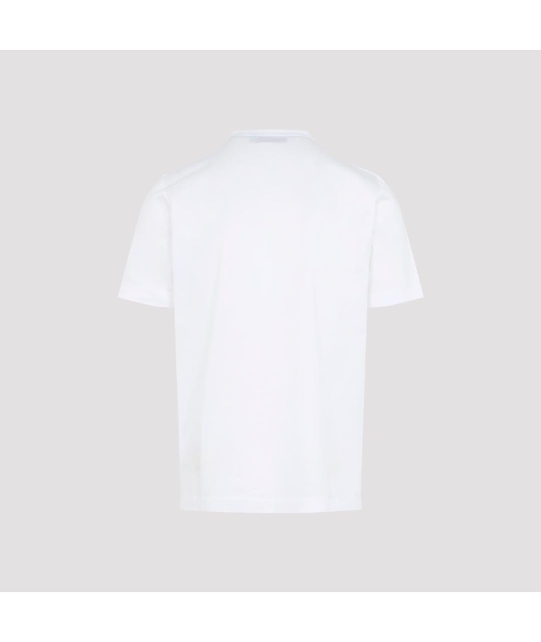 CANALI Белая хлопковая футболка, фото 2