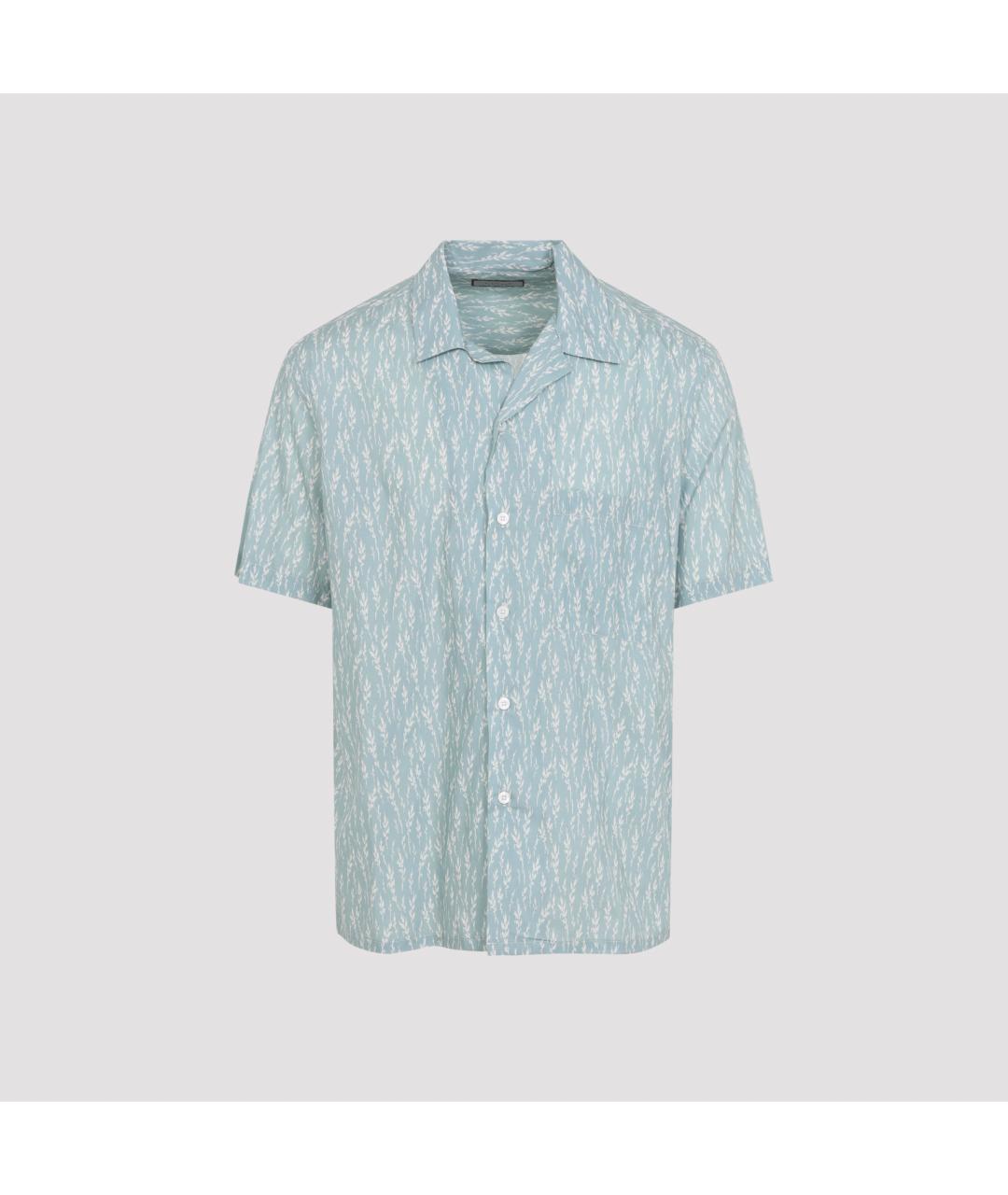 CANALI Голубая хлопковая кэжуал рубашка, фото 2