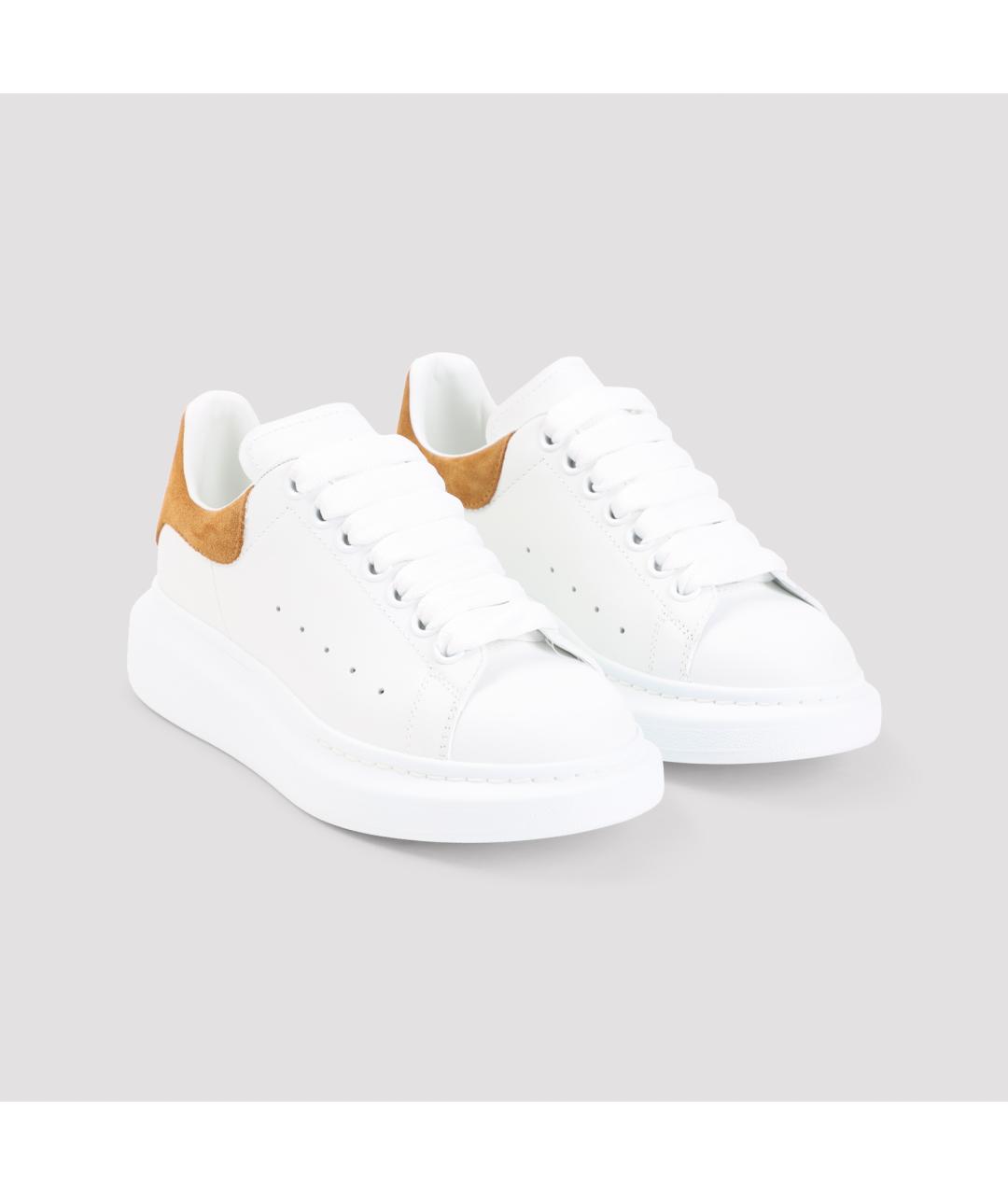 ALEXANDER MCQUEEN Белые кожаные кеды, фото 3