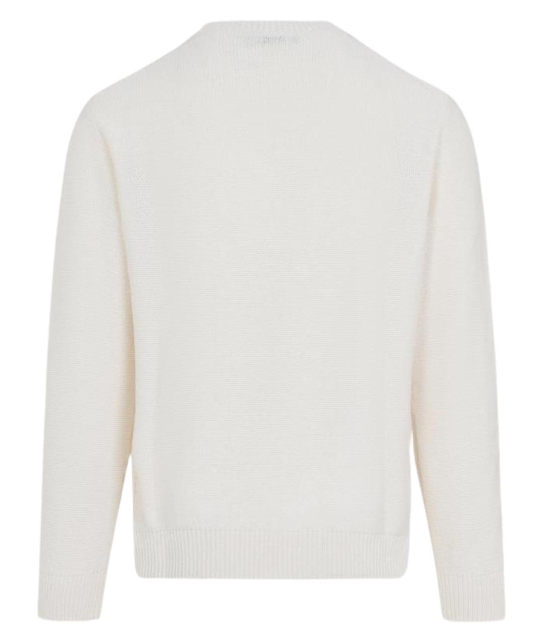 CANALI Белый хлопковый джемпер / свитер, фото 2