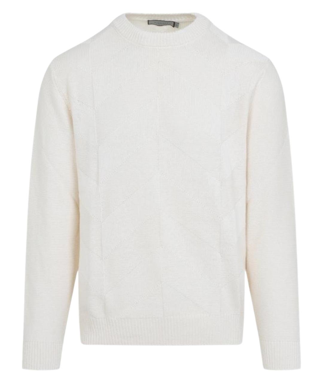 CANALI Белый хлопковый джемпер / свитер, фото 1