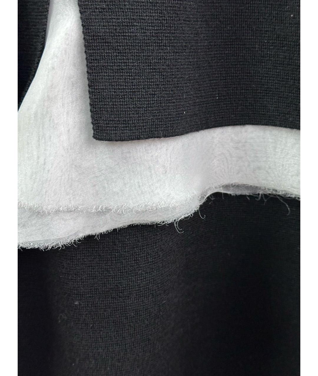 FALCONERI Черное шерстяное повседневное платье, фото 3