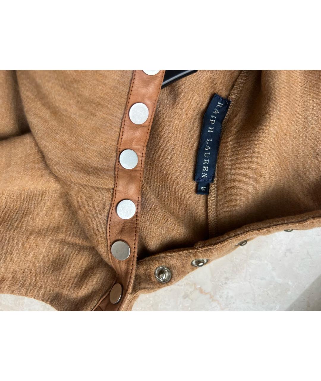 RALPH LAUREN Бежевое шерстяное повседневное платье, фото 3