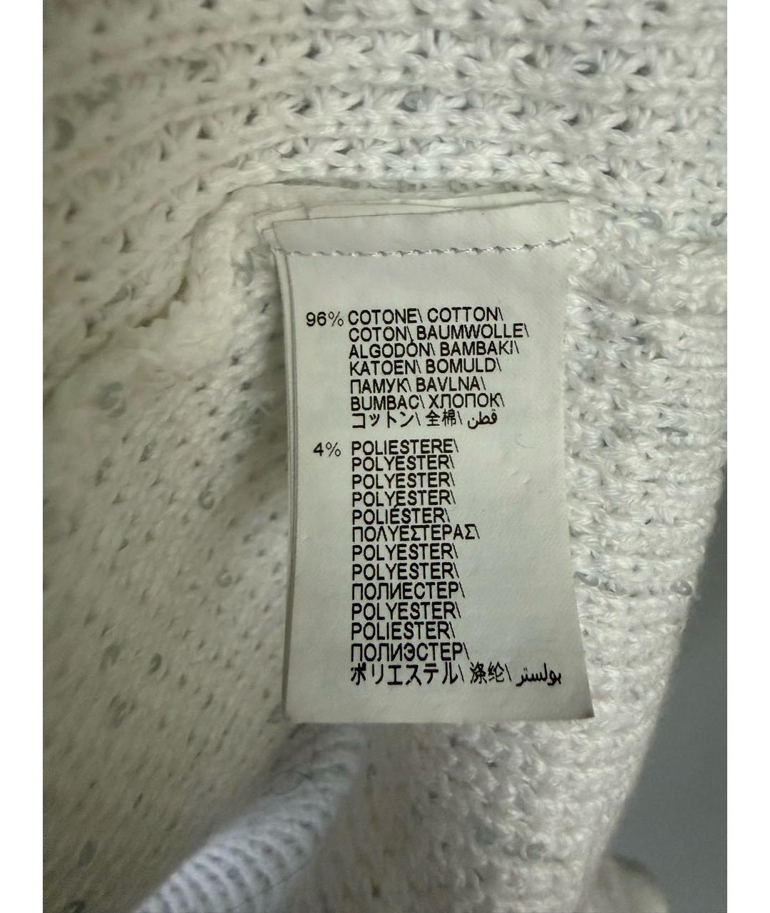 BRUNELLO CUCINELLI Белый хлопковый джемпер / свитер, фото 6