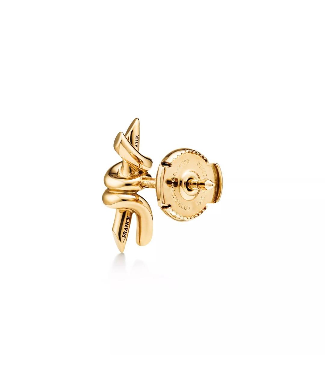 TIFFANY&CO Золотые серьги из желтого золота, фото 4